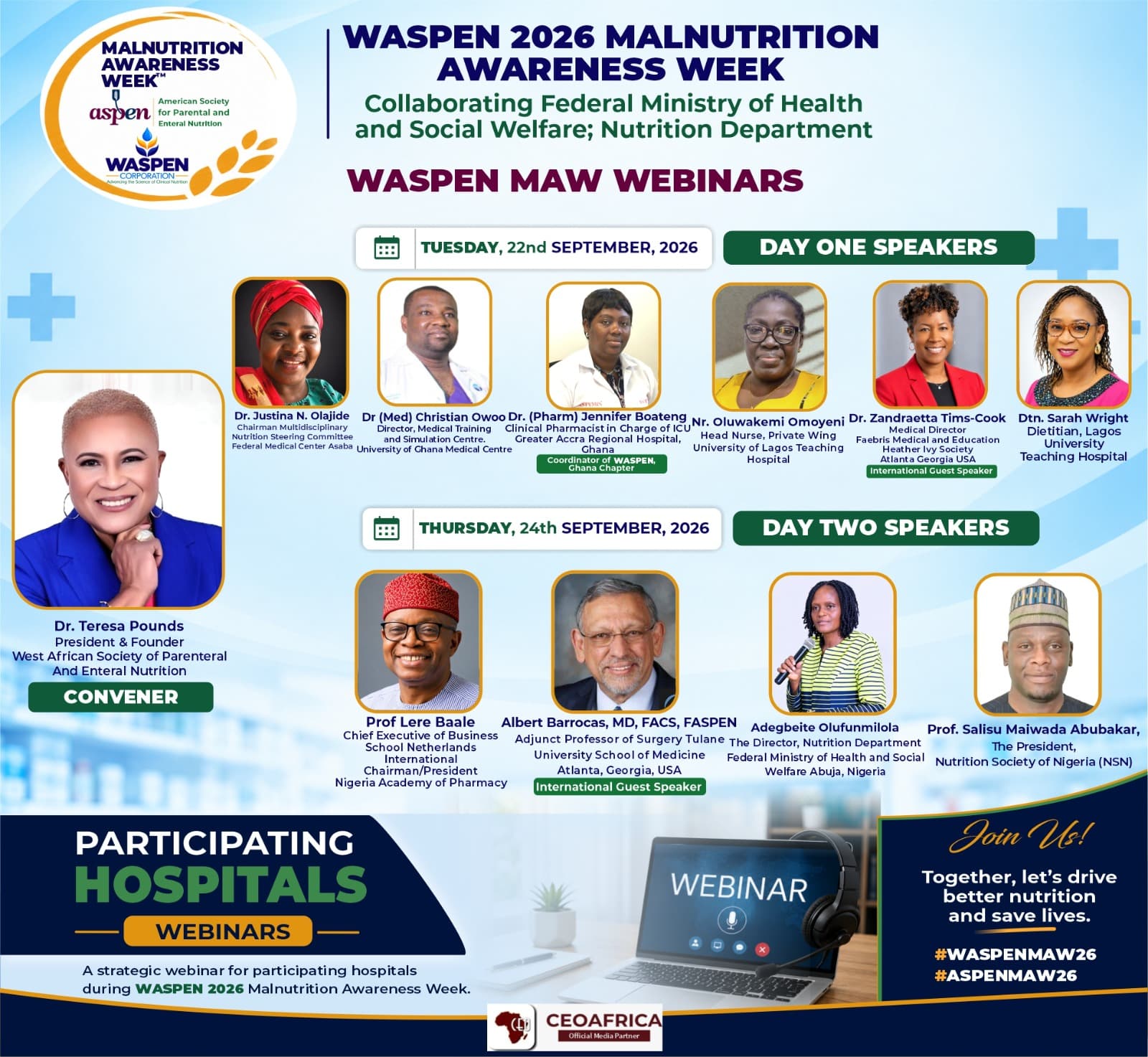 WASPEN urges hospitals to make nutrition screening routine