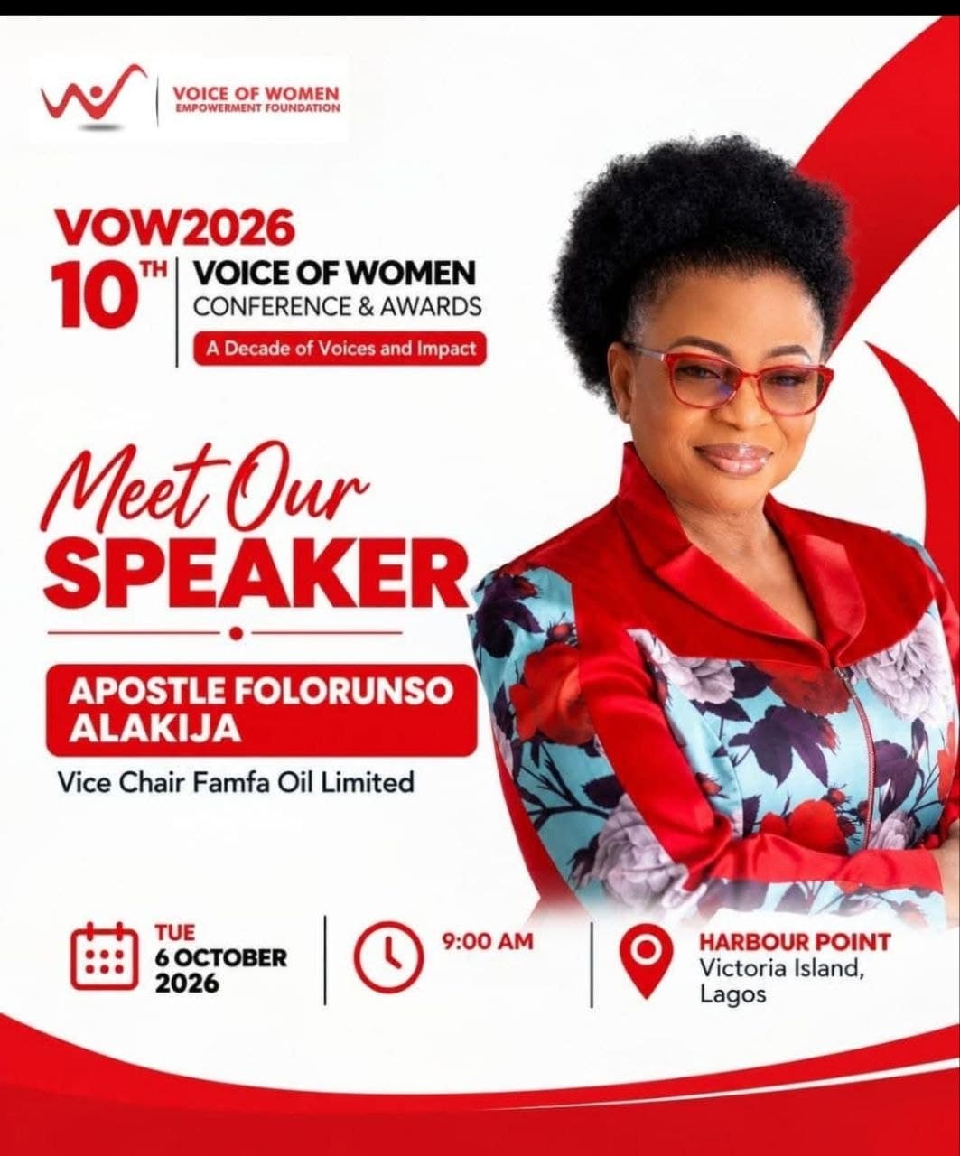 Alakija to headline speakers as Voice of Women Conference marks 10th anniversary
